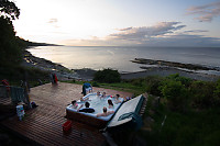 Hot Tub At Sunset