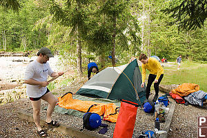 Setting Up Tents