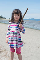 Claira With Her Stick
