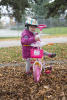 Nara Getting Off Her Hello Kitty Bike