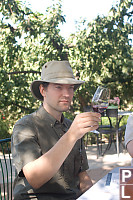 Mark Looking Through Wine