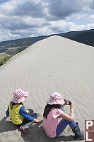 Kids On Top Of Sand Dune