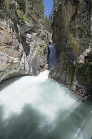 Waterfall Cutting Through Rock