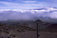 Driving up Mauna Kea