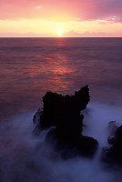 Water Fog on Rock