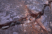 Stained Rock in Kilauea Iki Crater