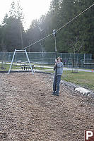 Marcus Standing Down Zip Line