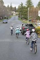 Riding To Playground