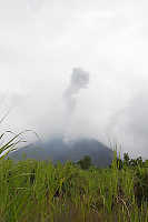 Ash Plume Out Of Volcano