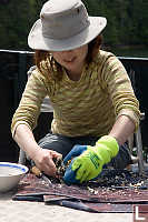 Helen Opening Oyster