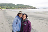 Jin And Helen On Beach