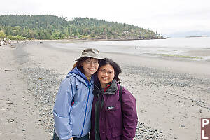 Jin And Helen On Beach