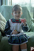 Kayla Showing Her Toys