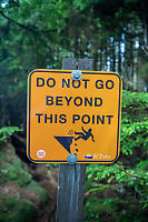 Sign Do Not Go Beyond