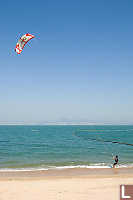 Kite Surfer Practicing