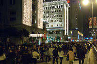 Walking In Front Of Peninsula Hotel