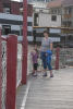 Grandma And Claira On Pedestrian Bridge