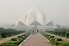 Lotus Temple In Fog