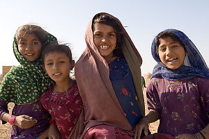 Girls In Muslim Village