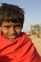 Kid In Red Scarf