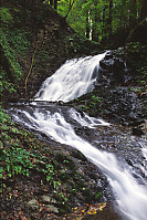 Shiraito Falls By Mountain Temple