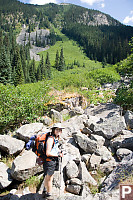 Walking Through Rocky Section