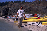 Mike Walking on Beach