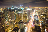 View Down Robson Street