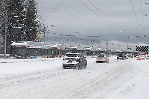 Busses Stuck On Granville Street