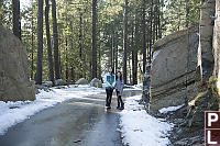 Nara And Claira On Walkway