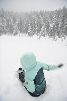 Nara Throwing Snow At Lake