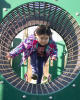 Nara Walking Into Wire Mesh Tube