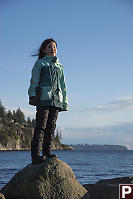 Nara Standing On Rock