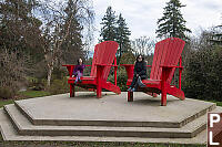 Sitting On Giant Chairs