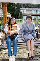 Mom And Allison On Swing