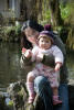 Nara And Helen Sitting On Rock