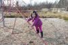 Nara Climbing Onto Rope Gym