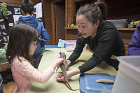 Claira With Back Of Bearded Dragon