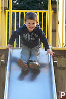 Marcus At Top Of Slide