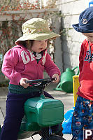 Nara Driving The Tractor