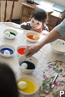 Claira Watching Eggs Dye