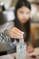 Claira Starting To Dye Beads