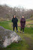 Helen And Mom Walking On Trail