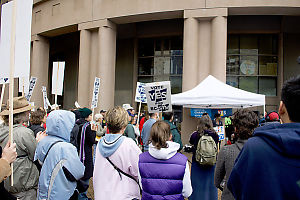 Crowd Near End