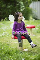 Nara Sitting On Toadstool