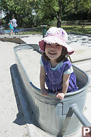 Claira Crawling In Bathtub