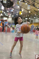 Nara Throwing Basketball