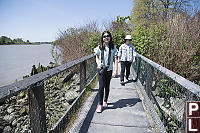 Nara Walking On Bridge