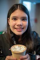 Claira With Special Hot Chocolate