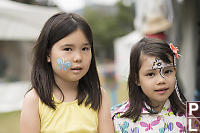 Claira And Nara With Face Paint